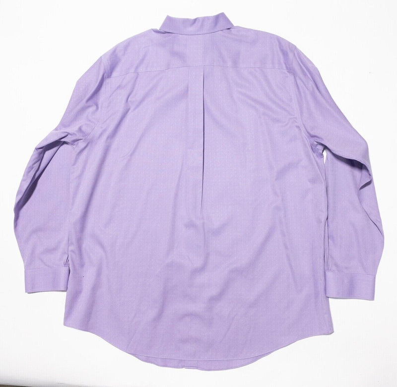 Brooks Brothers 18-36/37 Dress Shirt Men's Purple Long Sleeve Non-Iron New