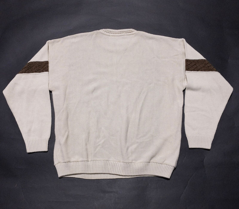 Vintage Protege Sweater Men's XL Pullover 90s Coogi Cosby Knit Striped Grandpa