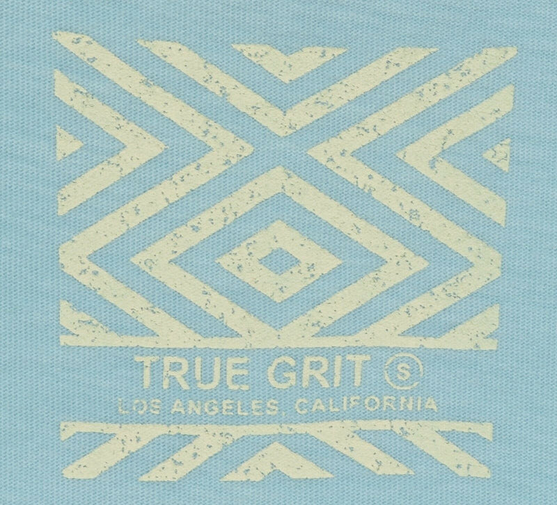 True Grit California Men's Small Buffalo Nickel Light Blue S/S Polo Shirt