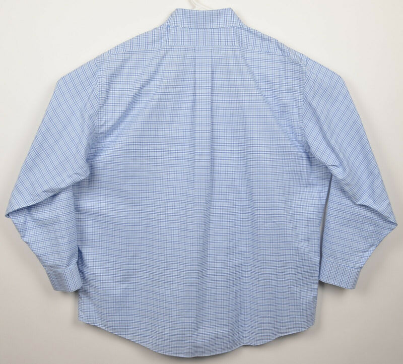 Brooks Brothers Men's 18-36 Non-Iron Blue Striped Madison Button-Down Shirt