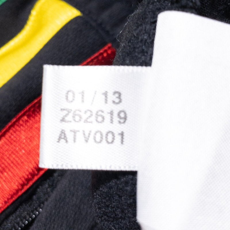adidas Rasta Sweatpants Mens Small Logo Black Striped Jamaica Reggae Track Pants
