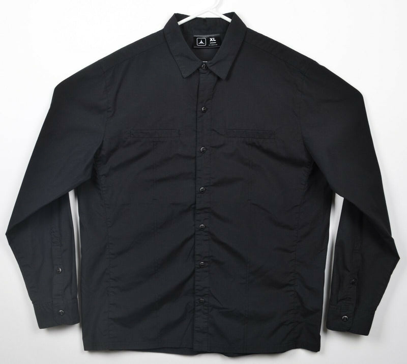 Triple Aught Design TAD Men's XL Solid Black Tradecraft Button-Front Shirt