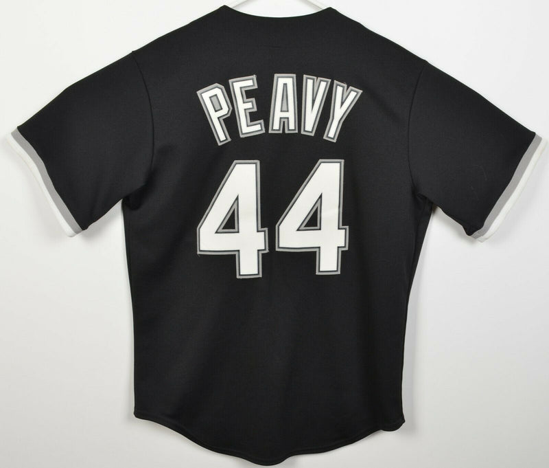 Chicago White Sox Men's Medium Jake Peavy Black Majestic MLB Baseball Jersey