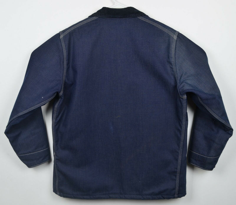 Vintage 70s OshKosh B'gosh Men's 42 Blanket Lined Denim Sanforized Chore Jacket