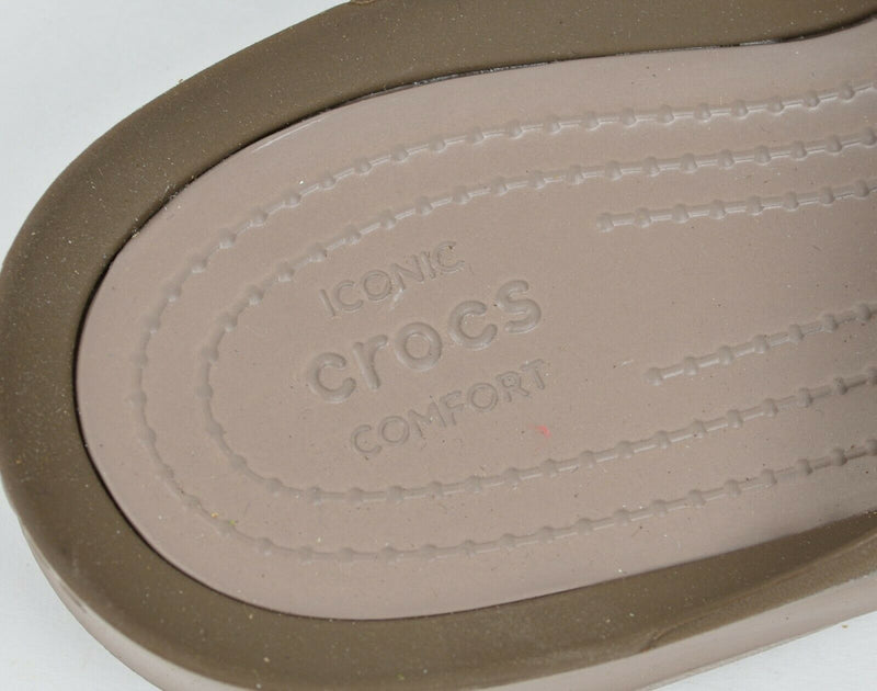 Crocs Women's US 10 Swiftwater Sandal Walnut Brown Strappy Slip-On Sandal