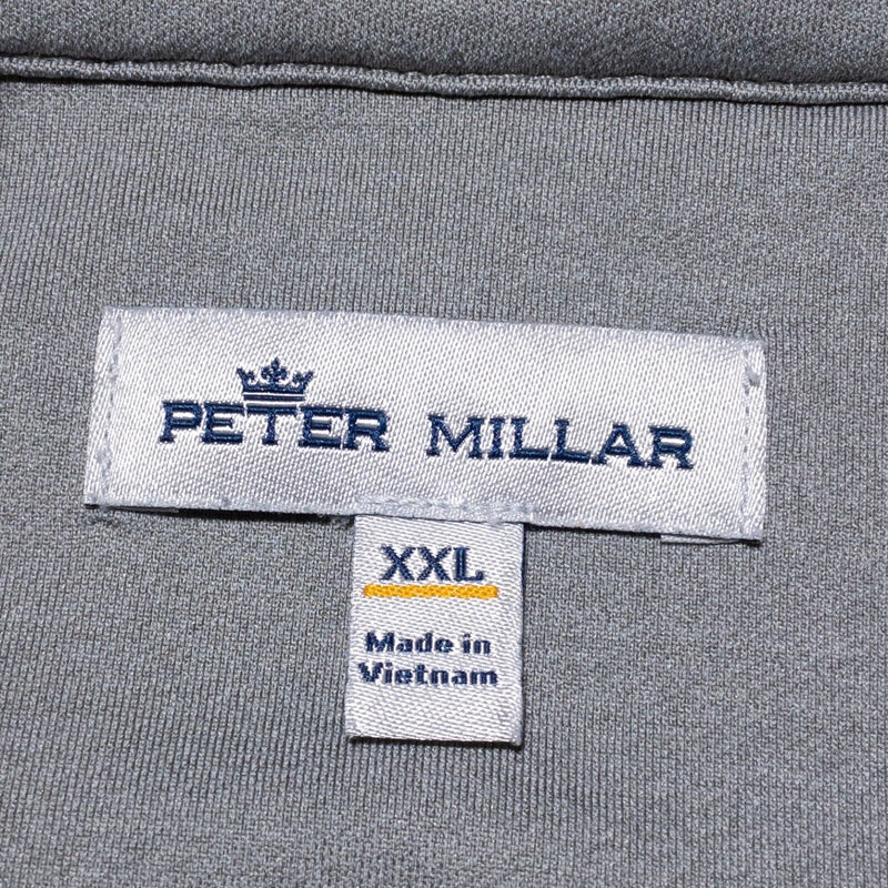 Peter Millar Crown Sport 1/4 Zip Men's 2XL Pullover Golf Wicking White Perth