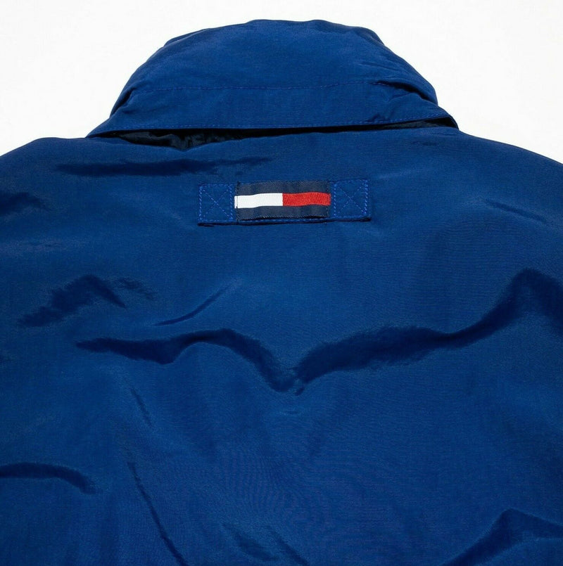 Tommy Hilfiger Spell Out Sleeve Vintage 90s Windbreaker Jacket Blue Men's Large