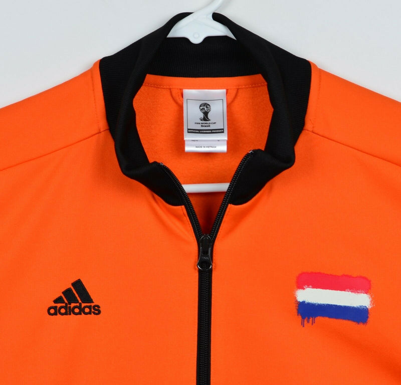Netherlands Men's Sz Medium Adidas World Cup Orange Holland Track Warmup Jacket