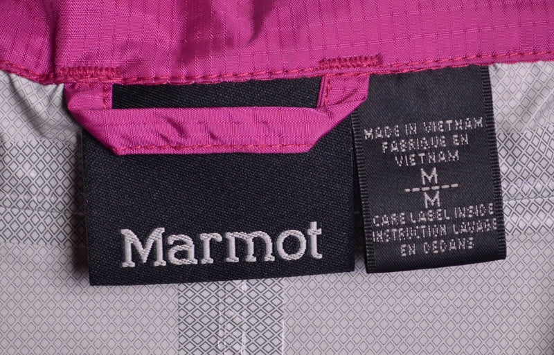 Marmot Women's Sz Medium Pink Water Resistant Outer Shell Hooded Jacket