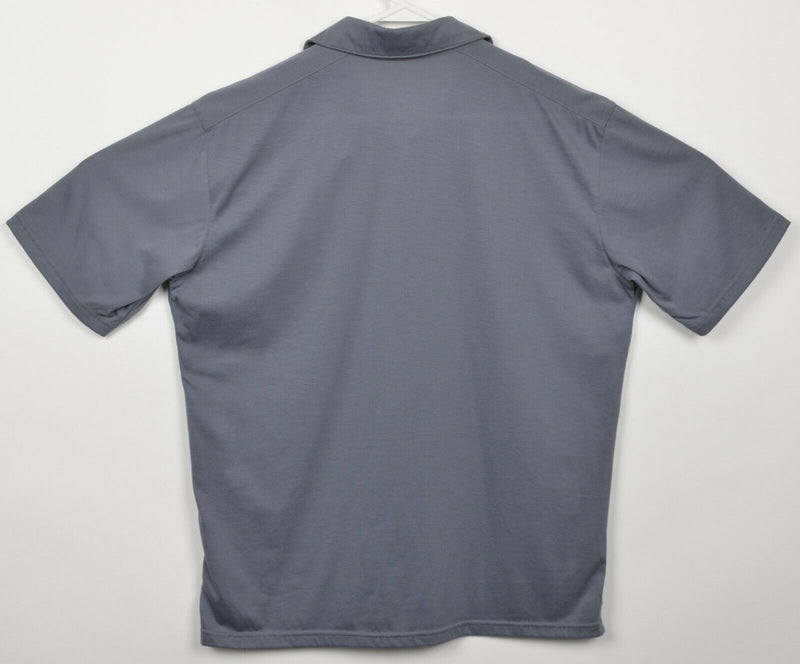 Stio Men's Medium Dri Release with Fresh Guard Solid Gray Pocket Polo Shirt