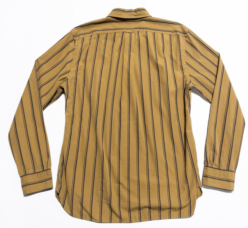 Todd Snyder Shirt Men's Medium Striped Gold Long Sleeve Button-Down New York