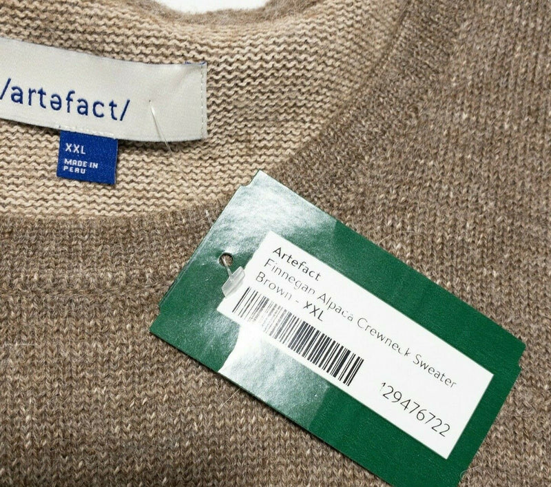 Artefact Stitch Fix Men's 2XL Brown Finnegan Alpaca Blend Crewneck Sweater