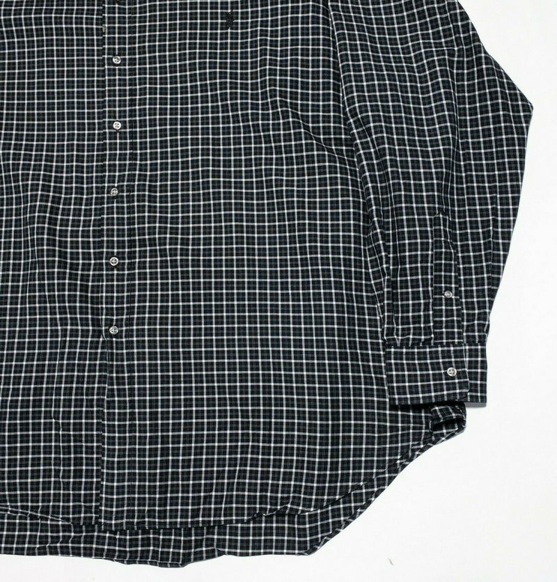 Polo Ralph Lauren Big Tall Men's 4XLT Shirt Long Sleeve Black Check Pony Tall