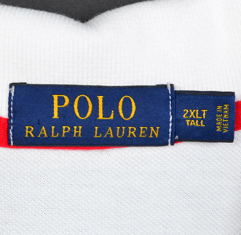 Polo Ralph Lauren Men's 2XLT Open 65 Offshore Racing Team USA White Polo Shirt