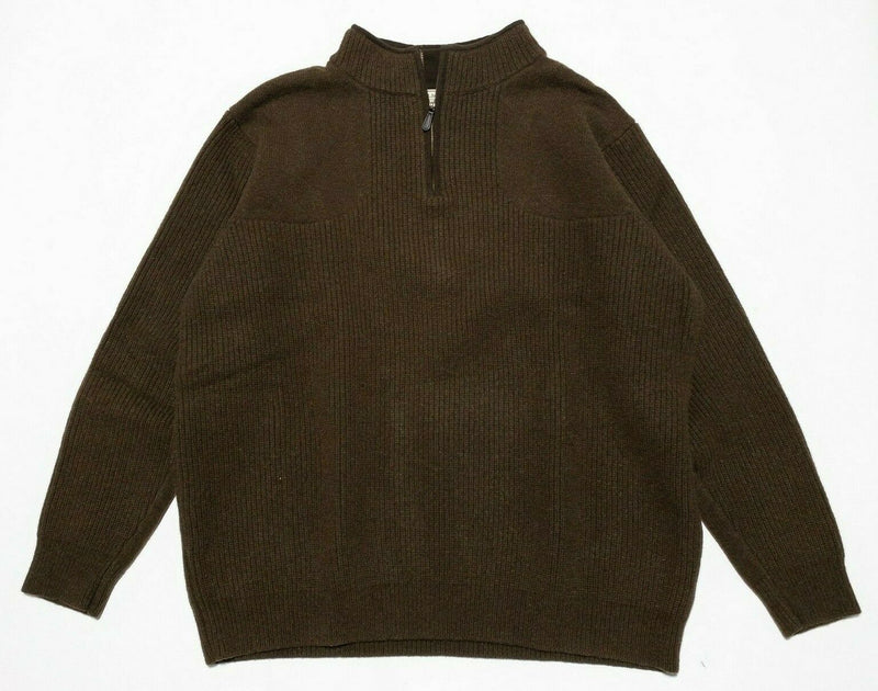 L.L. Bean Men's Waterfowl Sweater Merino Wool Knit No Lining Brown 2XLT Tall