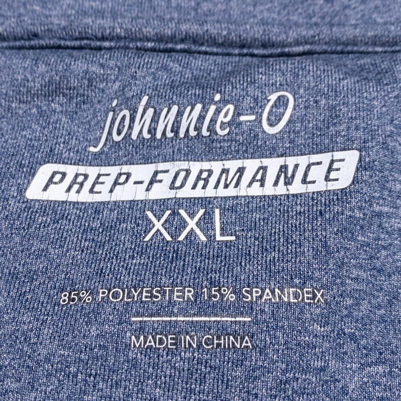 johnnie-O Prep-Formance 1/4 Zip Men's 2XL Pullover Lammie Blue Morgan Stanley