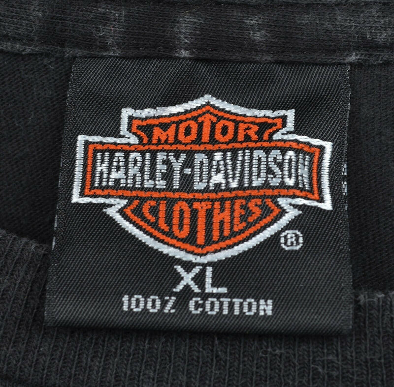 Vintage 90s Harley-Davidson Men's XL All American Tasmanian Devil USA Flag Shirt