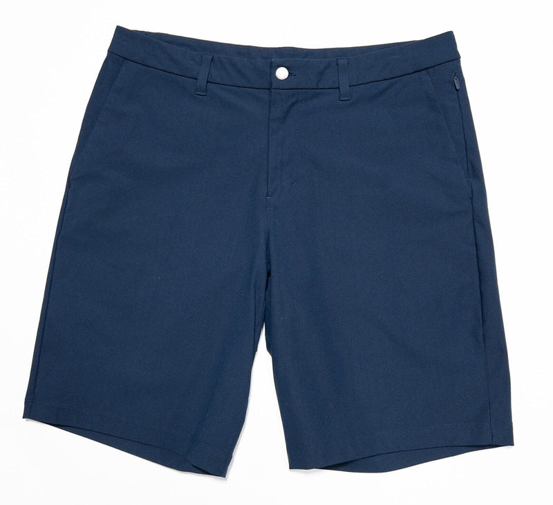 Lululemon ABC Shorts 34 Men's Navy Blue Tech Travel Golf Casual 10" Stretch