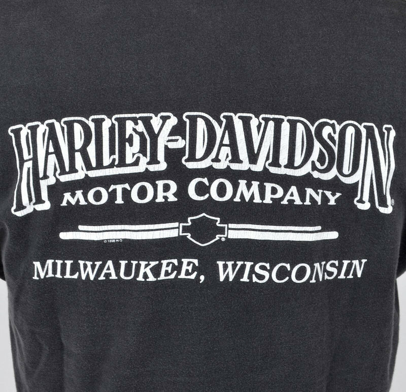 Vintage 90s Harley-Davidson Men's Sz Large Don't Mess with USA Eagle T-Shirt