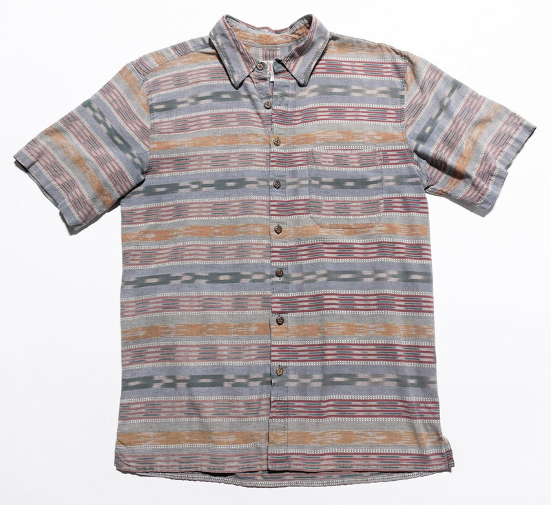 Territory Ahead Shirt Men LT Large Tall Geometric Striped Colorful Woven Button