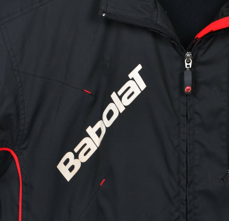 Babolat Men's Medium Tennis Black Fleece Lined Full Zip Parka Club Jacket