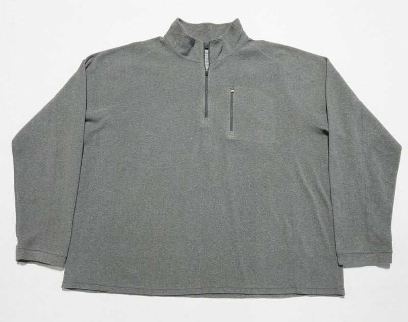 L.L. Bean Men's 2XL (Regular) Trail Fleece 1/4 Zip Gray Pullover Jacket