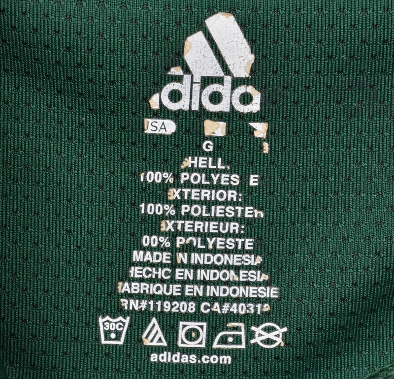 Notre Dame Men's Large Adidas Green ND Polyester Wicking Golf Polo Shirt