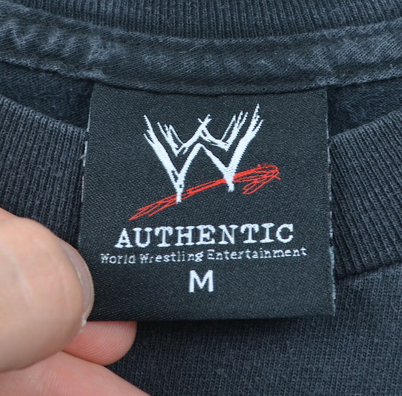 WWE Men's Sz Medium Jeff Hardy Immune to Fear Black Faded Graphic T-Shirt