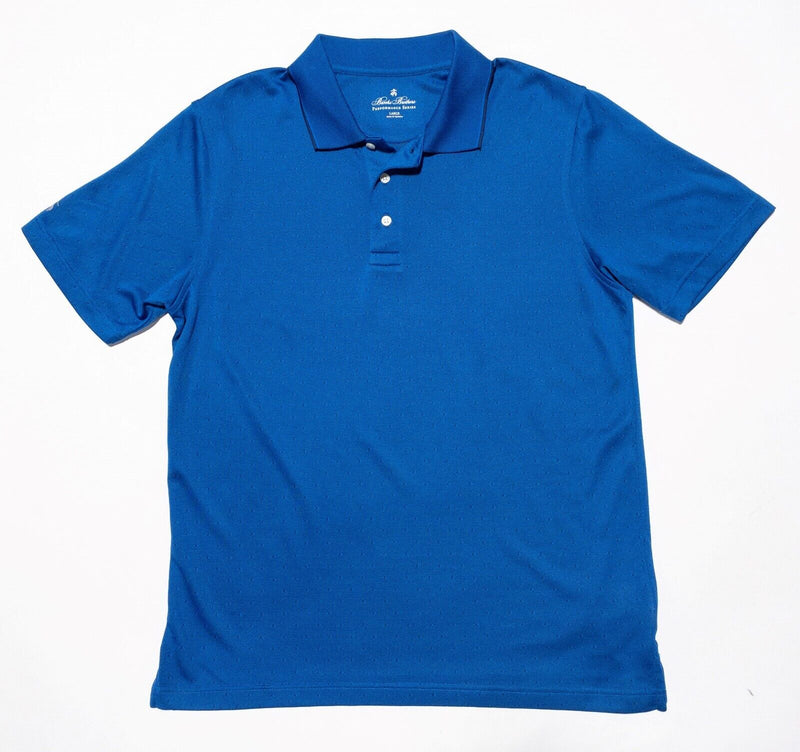 Brooks Brothers Performance Series Large Men's Golf Wicking Sports Blue