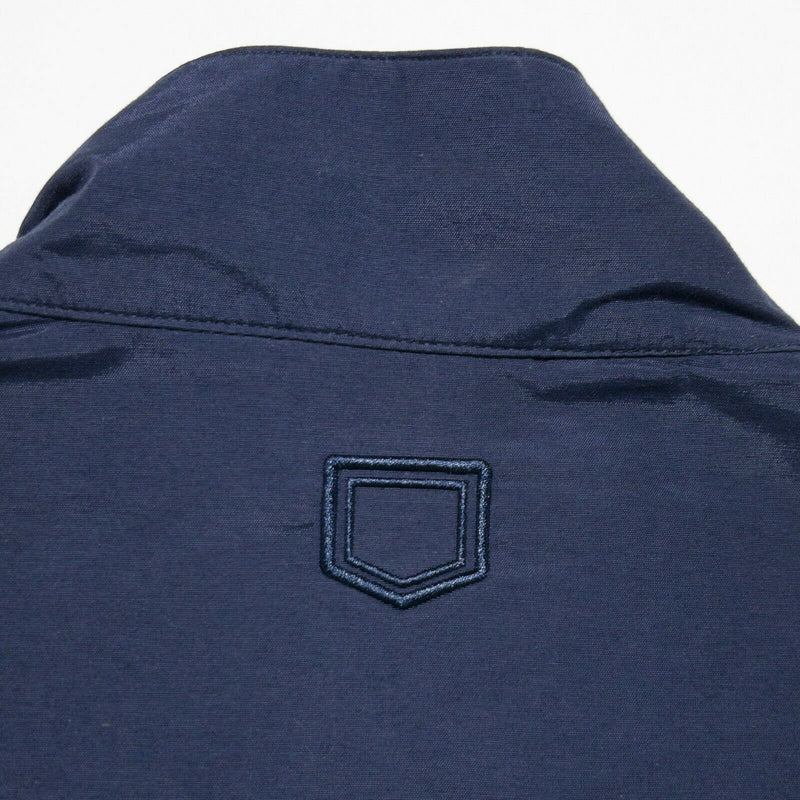 SCOTTeVEST Men's XL Navy Blue NBT Vest Tech Enabled 8-Pocket Zip Travel Vest