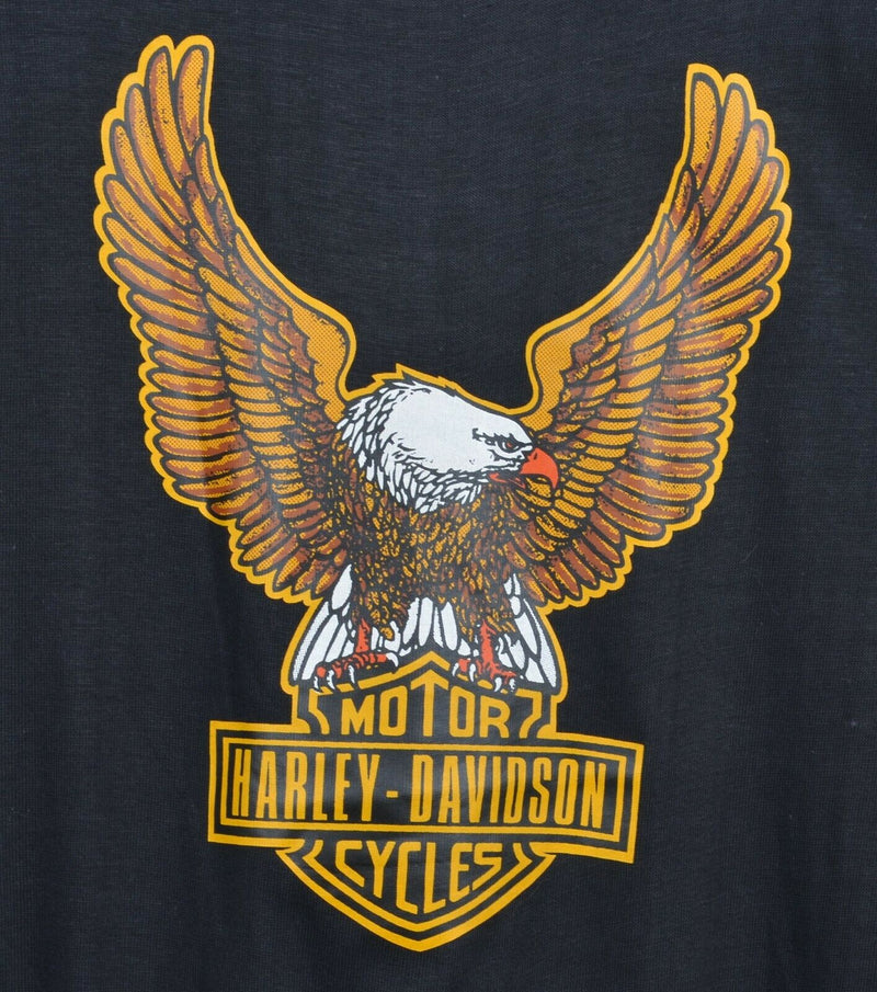 Vintage 70s Harley-Davidson Men's Large Eagle Emblem Logo Graphic T-Shirt