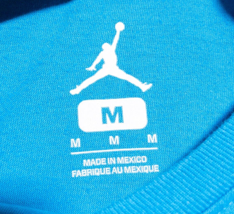 Nike Air Jordan Gatorade T-Shirt Men's Medium Long Sleeve Logo Blue Be Like Mike