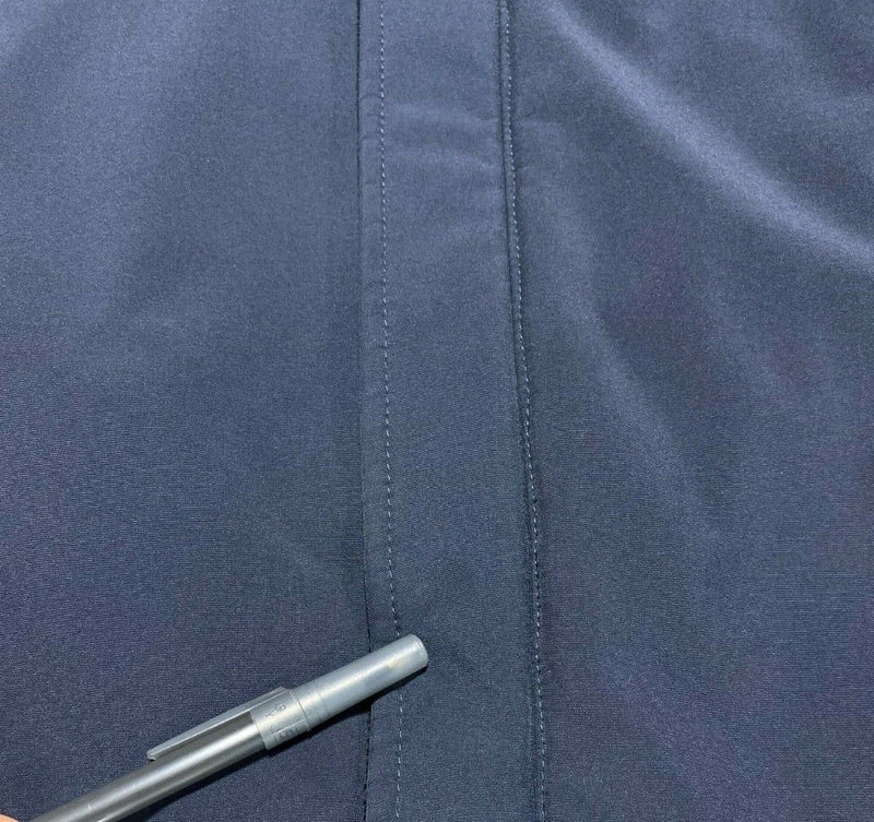 Tumi Fleece Lined Navy Blue Shell Full Zip Jacket Travel Casual Men's Large