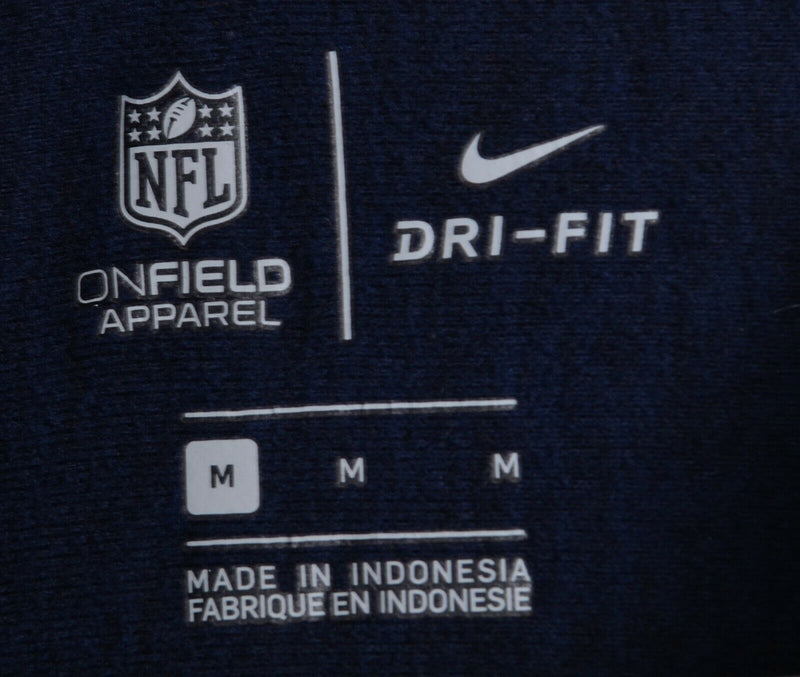 Los Angeles Chargers Men's Medium Nike Dri-Fit 1/4 Zip Blue NFL On-Field Jacket