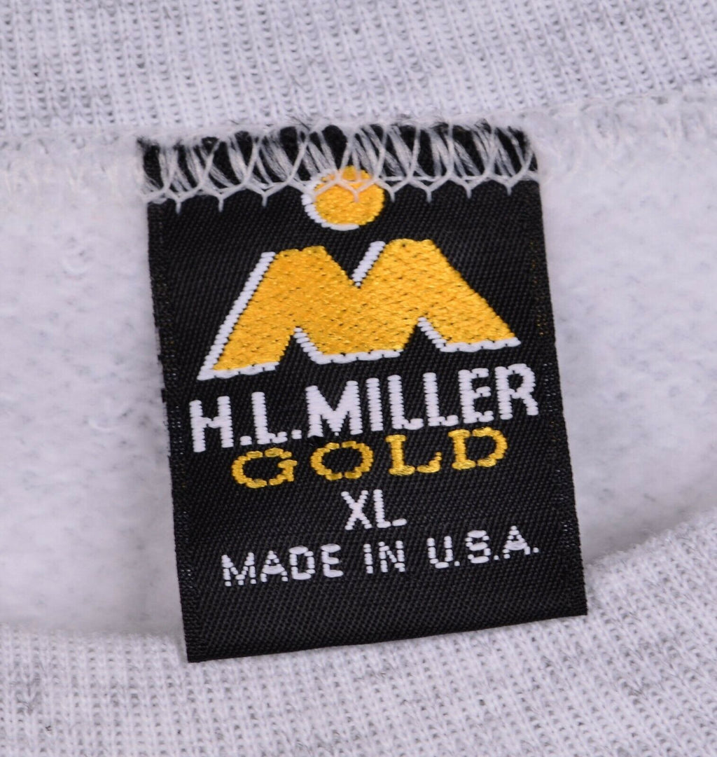 Vtg 90s University of Scotland Men's Sz XL Embroidered HL Miller Gold