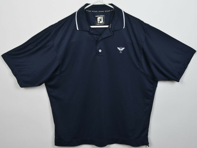 FootJoy Men's Large Navy Blue FJ Golf Wicking ProDry Superlite Polo Shirt