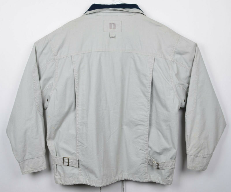 Vtg Walt Disney World 25th Anniversary Men's Sz Large Dunbrooke STAINED Jacket