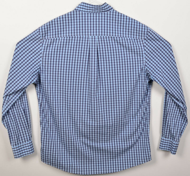 Johnnie-O Prep-Formance Men's Large Blue Bamboo Nylon Wicking Button-Down Shirt