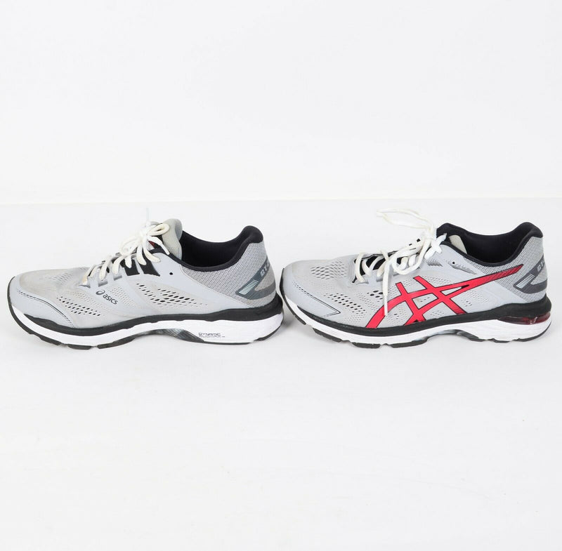 Asics GT-2000 7 Men's 9 Mid Grey/Speed Red Lace-Up Running Shoes