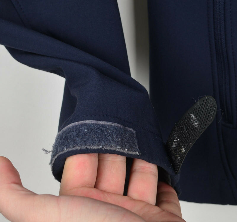 Tumi T Tech Men's Medium Navy Blue Fleece Lined Full Zip Softshell Jacket