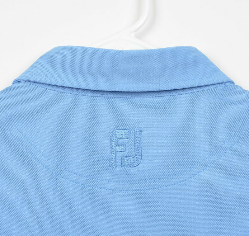 FootJoy Men's Sz Medium Solid Blue ProDry FJ Performance Golf Polo Shirt