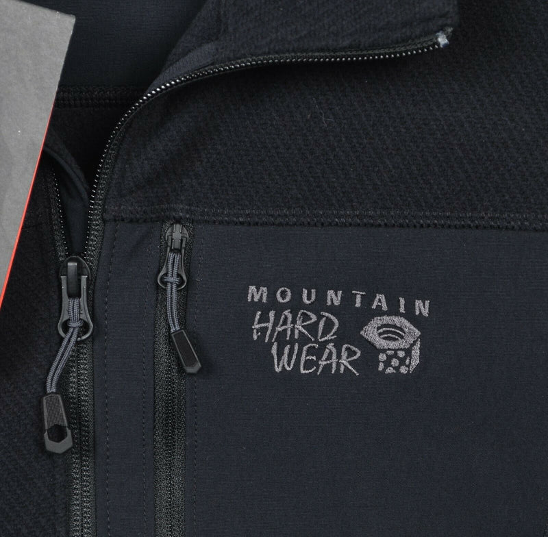 Mountain Hardwear Men's Medium Toasty Twill Fleece 1/2 Zip Black Jacket