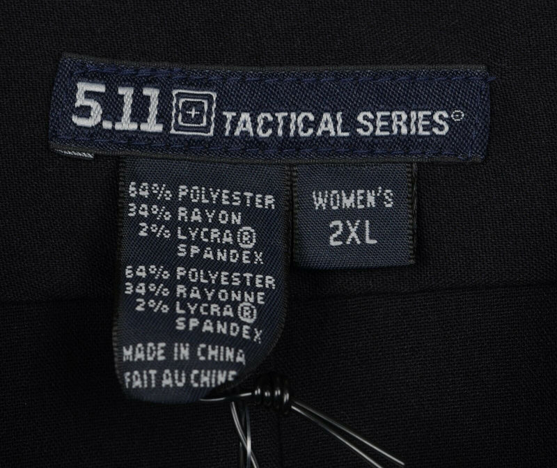 5.11 Tactical Women's Sz 2XL B-Class Uniform Shirt Dark Navy Blue Style 31023