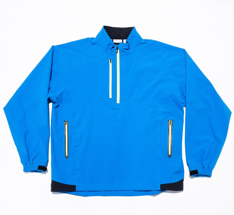 FootJoy DryJoys Tour XP Jacket Men's XL Golf Blue Half-Zip Long Sleeve Wind Rain