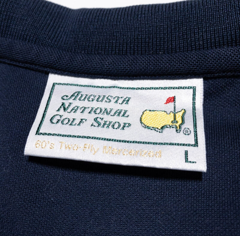 Masters Polo Shirt Men's Large Augusta National Golf Shop Navy Blue