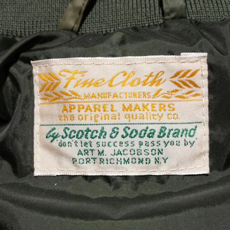 Scotch & Soda Camo Jacket Men's Medium Full Zip Windbreaker Green Fine Cloth