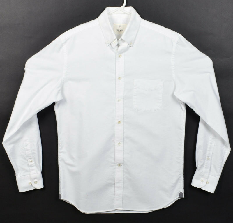 Todd Snyder New York Men's 15.5 34/35 Solid White Button-Down Shirt