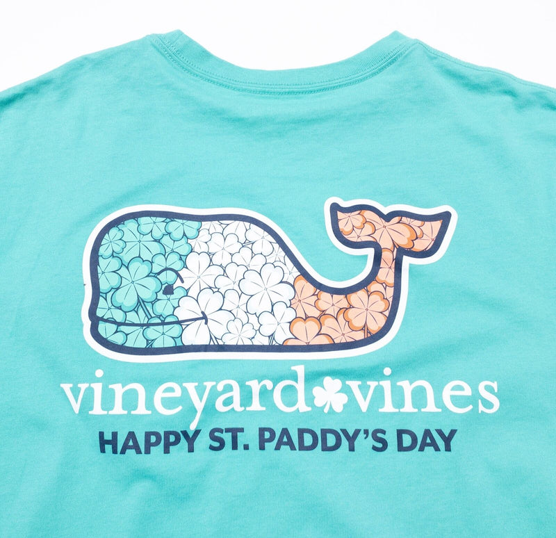 Vineyard Vines Whale Pocket T-Shirt Men's Medium Irish Clover Green Crewneck