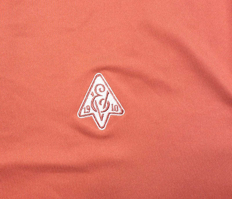 Peter Millar Summer Comfort XL Polo Men's Shirt Golf Salmon Orange Wicking