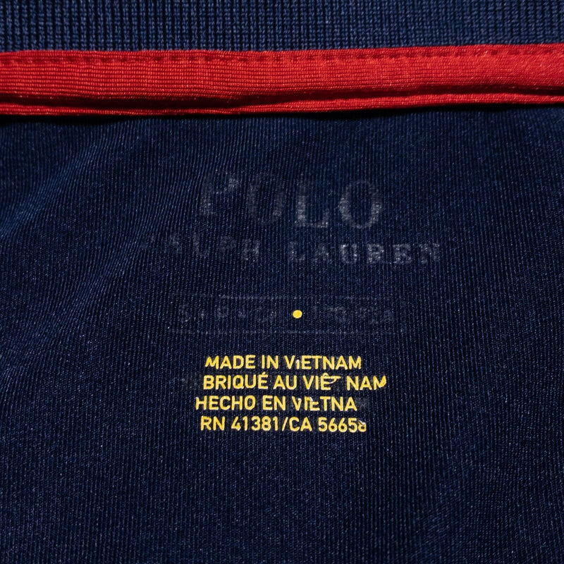 Polo Ralph Lauren US Open Tennis Polo Shirt Men's Small Blue Colorblock Big Pony